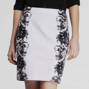EXPRESS black and white pencil skirt